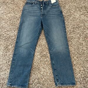 Madewell '90s Straight Crop Jeans